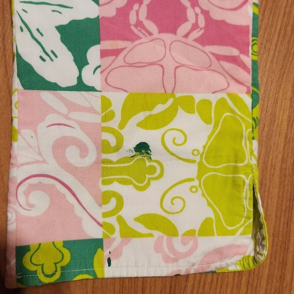 LILLY PULITZER COLORFUL SEA LIFE capris pants || 6X HUC
